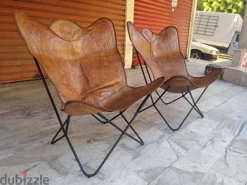 arm chairs genuine leather bufallo original england 2