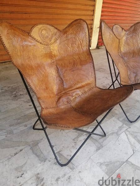 arm chairs genuine leather bufallo original england 4