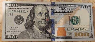 One Hundred USD STAR Note* USA Franklin