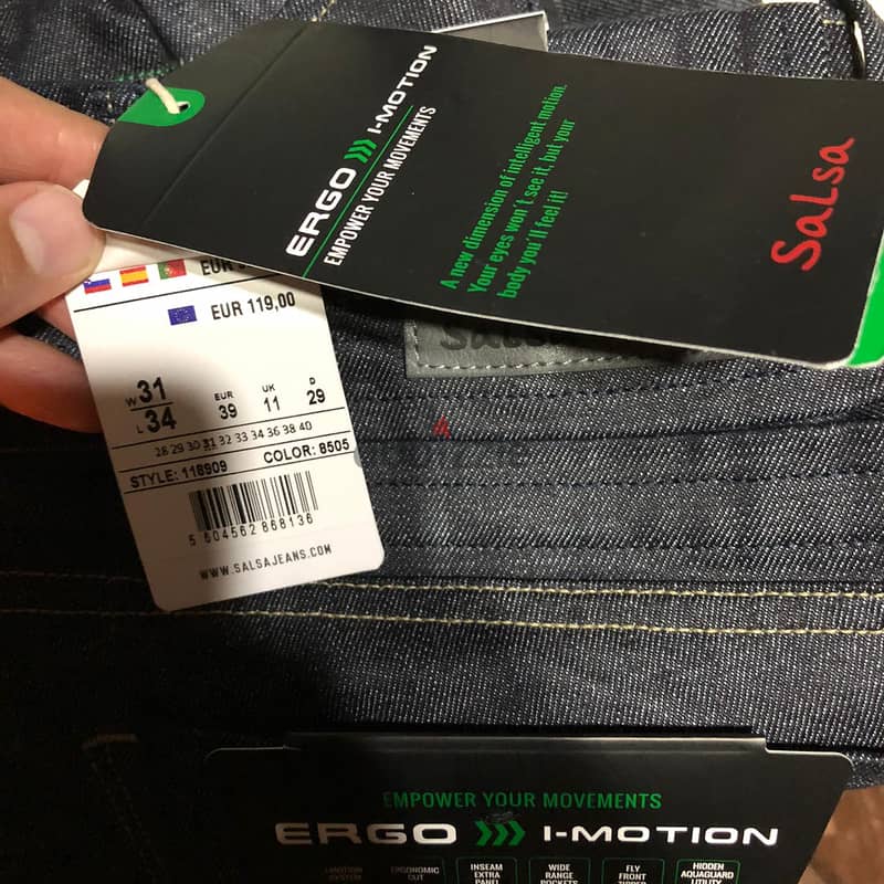 SALSA Black Ergo I-motion Jeans 3