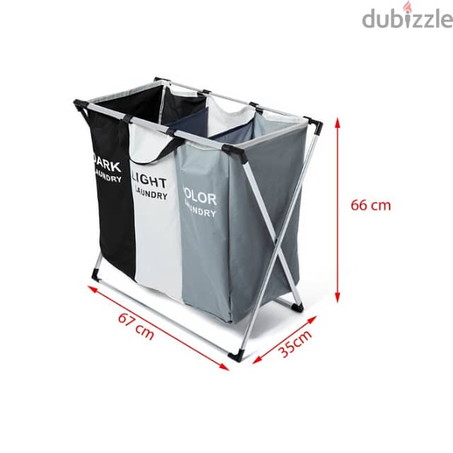 Foldable Laundry Basket with Waterproof 137L Bags 7