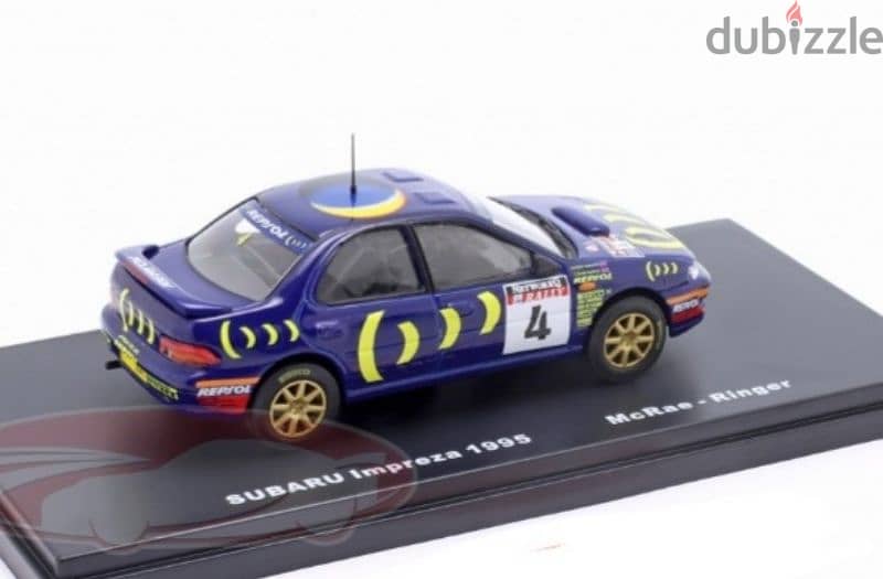 Subaru Impreza ((Rally 1995) diecast car model 1;43. 1