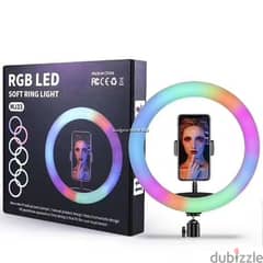 RGB led lives treamimg ring light 3d