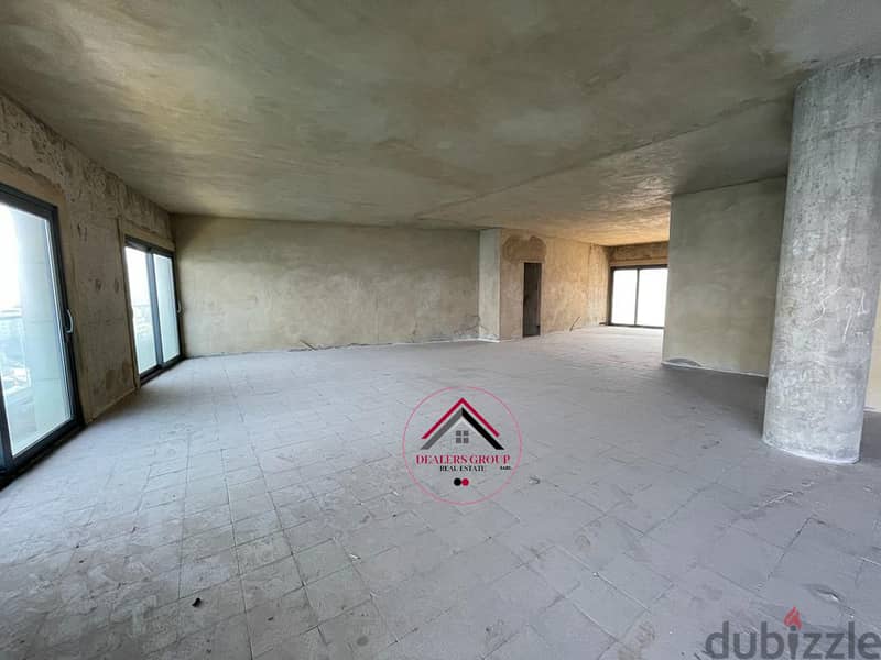 Core & Shell Apartment with Direct Sea View for Sale in Ain Al Mreisse 2
