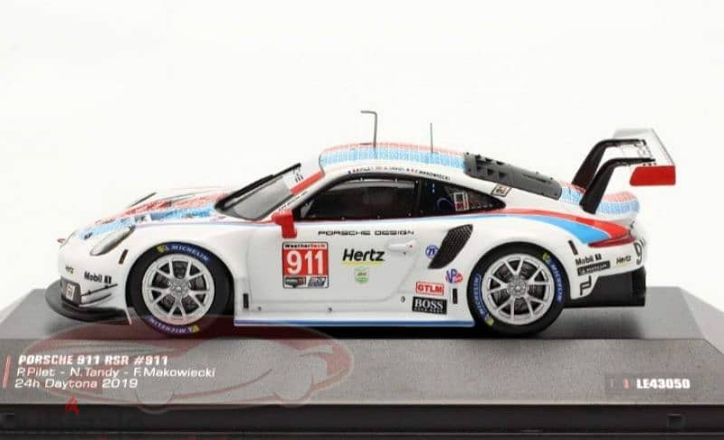 Porsche GT3 RSR (24h Daytona 2019) diecast car model 1;43. 1