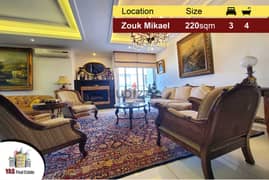 Zouk Mikael 220m2 | Excellent Condition | Open View | Luxury | TO |