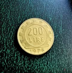 1978 Italy 200 Lire M. Valluci Copper-Aluminum