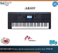 Medeli AK603 Arranger keyboard 61 keys professional touch sensitive 0