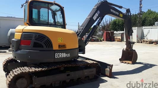 Volvo mini excavator 8tons ECR88 2018