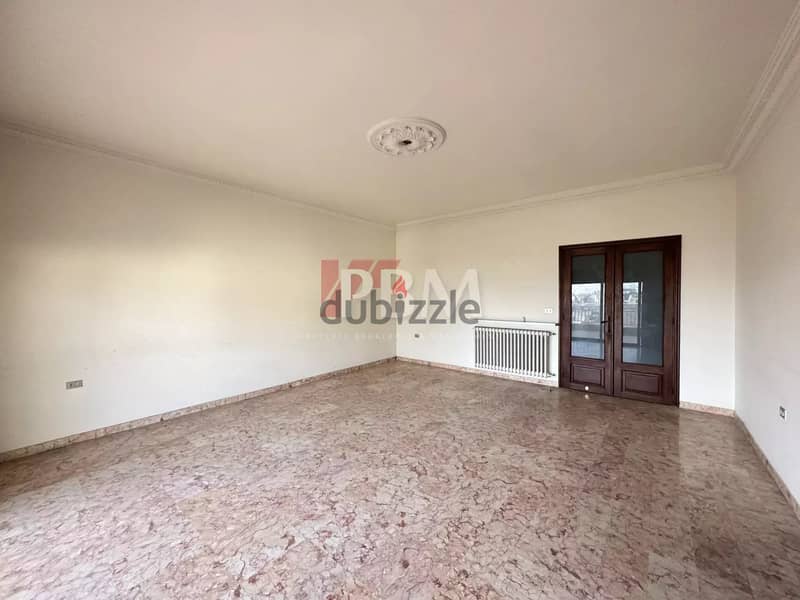 Good Condition Apartment For Rent In Achrafieh | Balcony | 240 SQM | 4