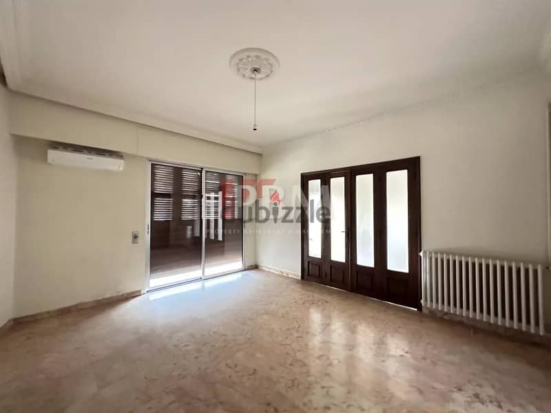 Good Condition Apartment For Rent In Achrafieh | Balcony | 240 SQM | 6