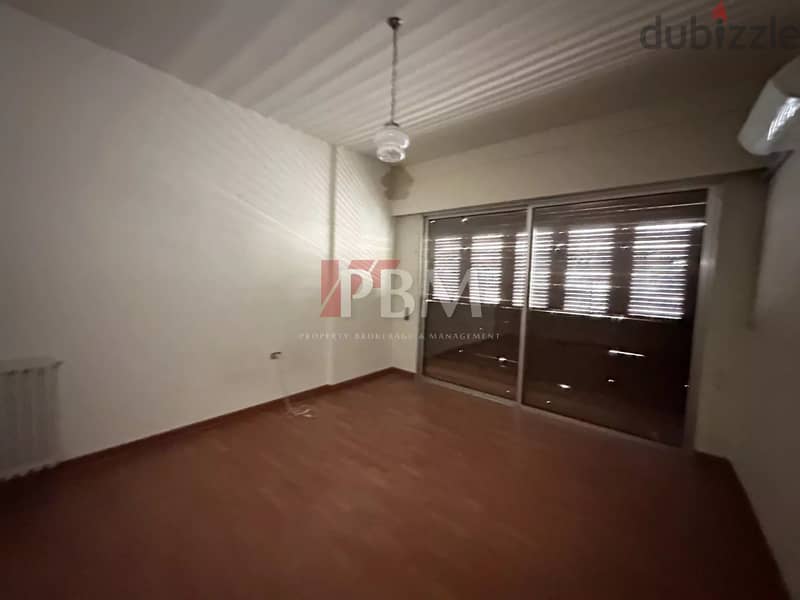 Good Condition Apartment For Rent In Achrafieh | Balcony | 240 SQM | 12