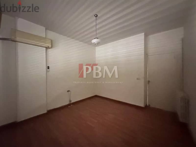Good Condition Apartment For Rent In Achrafieh | Balcony | 240 SQM | 13
