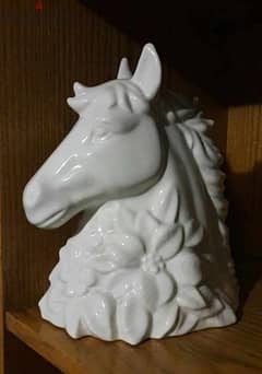 Vintage Blanc de Chine Porcelaine horse head bust 0