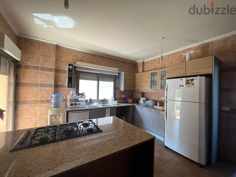 L12549-Furnished Apartment with 60 Sqm Backyard for Rent In Kfarhbeib 1