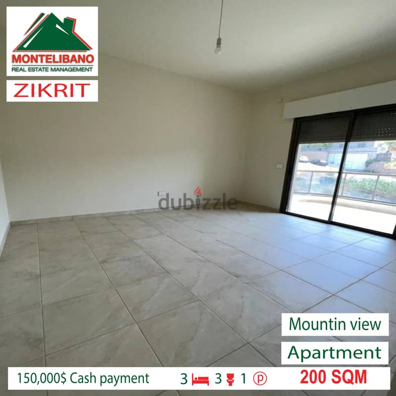 Apartment for sale in ZIKRIT!!! 3