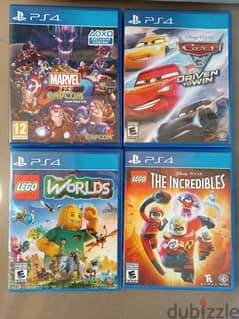 4 PS4 games in excellent condition