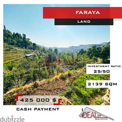 Land for sale in faraya 2139 SQM REF#MC54095