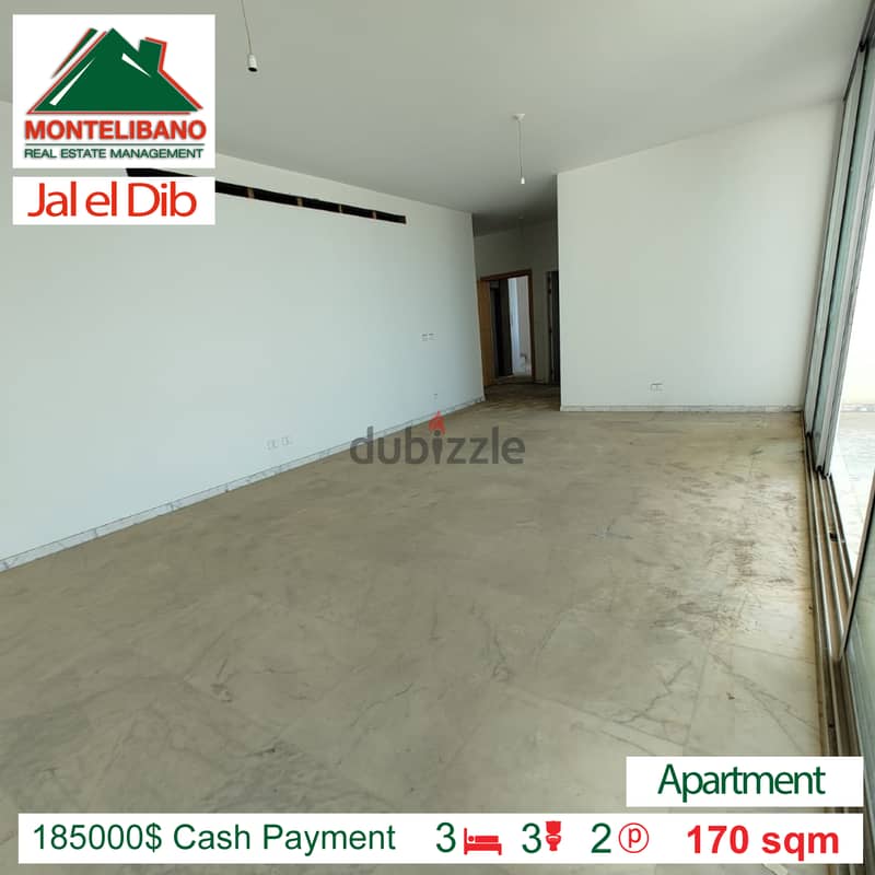 185000$/Cash Payment!!! Apartment for sale in Jal el Dib!!! 3