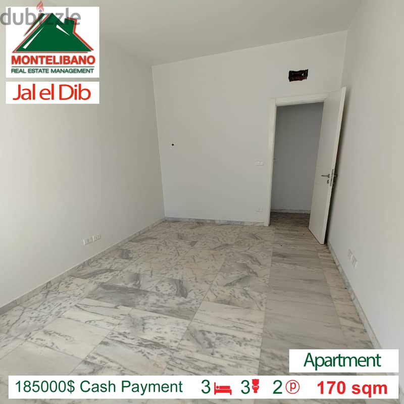 185000$/Cash Payment!!! Apartment for sale in Jal el Dib!!! 4