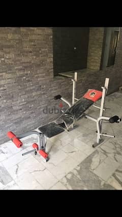 bench adjustable with rack and legs we have also all sports equipment