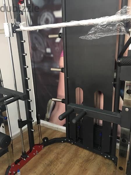 gym in one machine v cable smith squat and bench rack & more 5