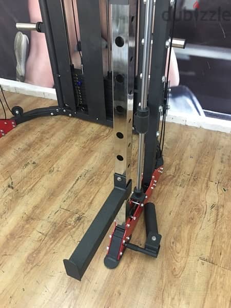 gym in one machine v cable smith squat and bench rack & more 7