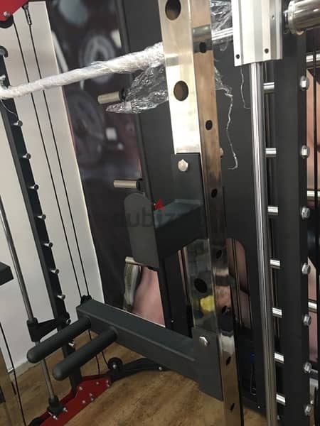 gym in one machine v cable smith squat and bench rack & more 8