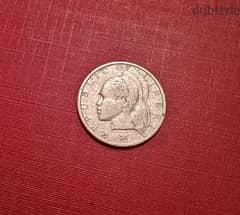 1961 Liberia silver 10 cents 2.07g, 17mm