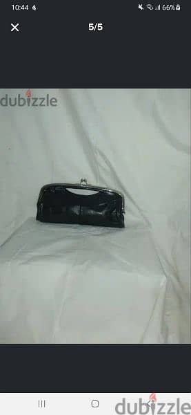 real leather hand bag black 4