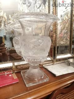 lalique Versailles Amphora Vase Crystal hand made