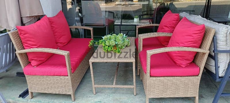 outdoor furniture طقم رزين 1