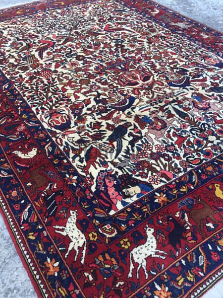 سجاد عجمي. 310/220. Persian Carpet. Hand made 8