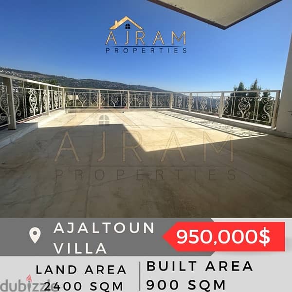 Ajaltoun Villa - Land Area 2400 sqm 1