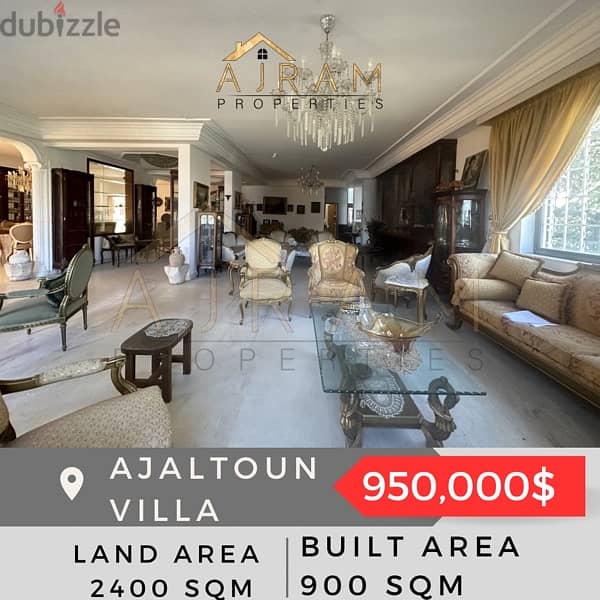 Ajaltoun Villa - Land Area 2400 sqm 3