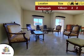 Ballouneh 135m2 | Well Maintained | Prime Location | Sea View | TO 0