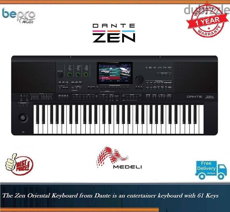 Medeli AKX10 Dante Zen Oriental Keyboard from Dante Musik 61 keys 0