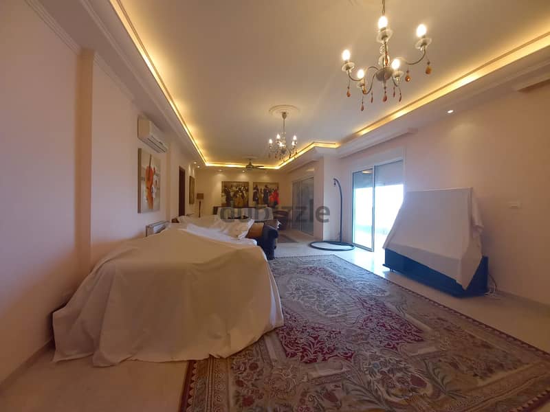 Decorated 250m2 apartment + open sea view for sale in Sahel Aalma 2