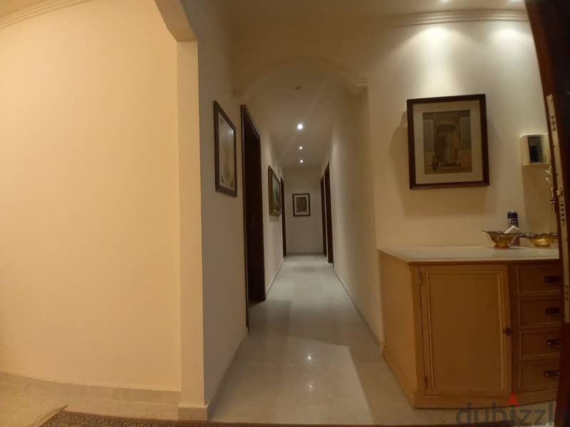 Decorated 250m2 apartment + open sea view for sale in Sahel Aalma 5