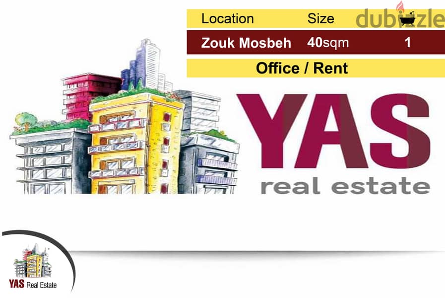 Zouk Mosbeh 40m2 | Office | Main Road | Rent | Perfect Condition | 0