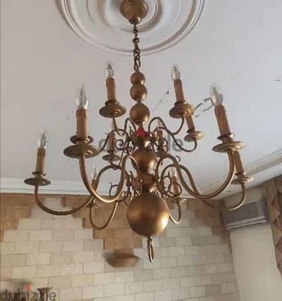 ثرية هولندي برونز ناعم كنسي انتيك حجم كبير سعر مغري chandelier