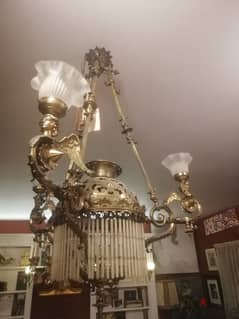 ثرية برونز فرنسية انتيك مميزة شغل فني من الروائع ناعمة جدا chandelier 0