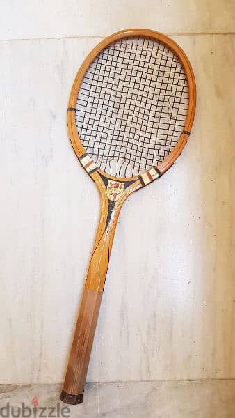 Vintage Wooden Tennis Racket