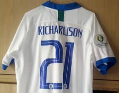 brasil richarlison 21 special white nike edition  away jersey