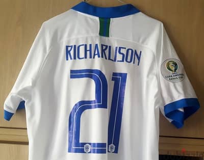 brasil richarlison 21 special white nike copa america away jersey