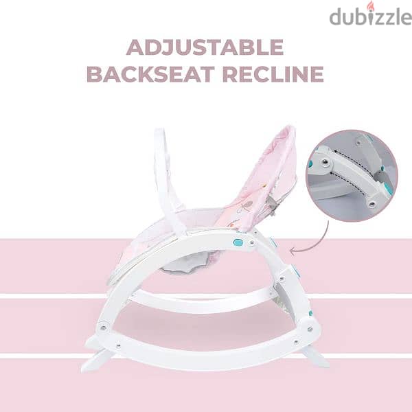 Family Adjustable Backrest Recline Portable Swing 27230F 2