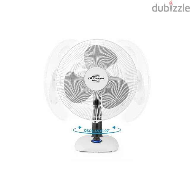 Orbegozo Table Fan, 3-Speed Oscillating Desk Fan 2