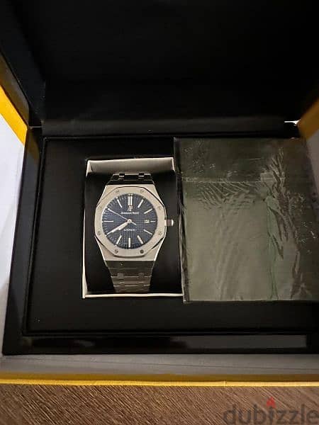 New Men Audemars Piguet Royal Oak blue dial with Box 1