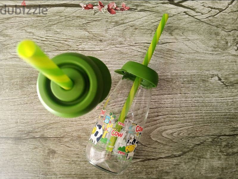 leak proof glass bottles+straws 7