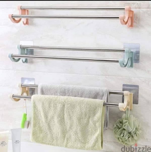 bathroom or kitchen double towels hanger 4